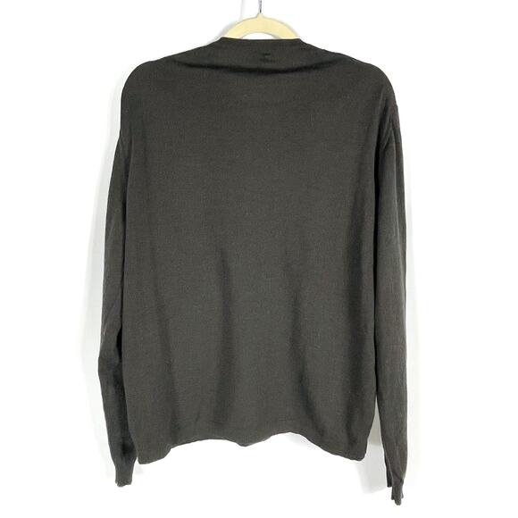 Hugo Boss Brown Sweater Virgin Wool V-Neck Pullover Long Sleeve‎ Sz XL Men - Picture 8 of 8